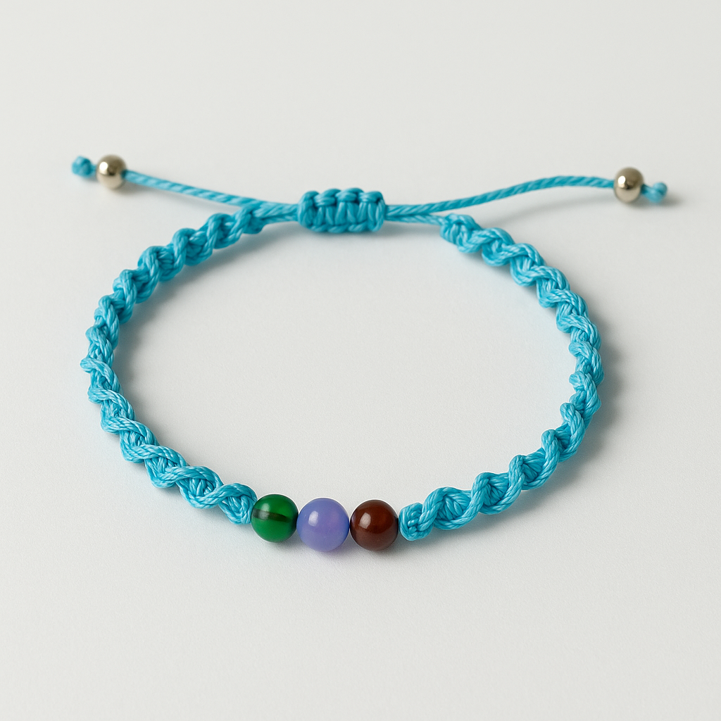 Einschulungs-Armband blau